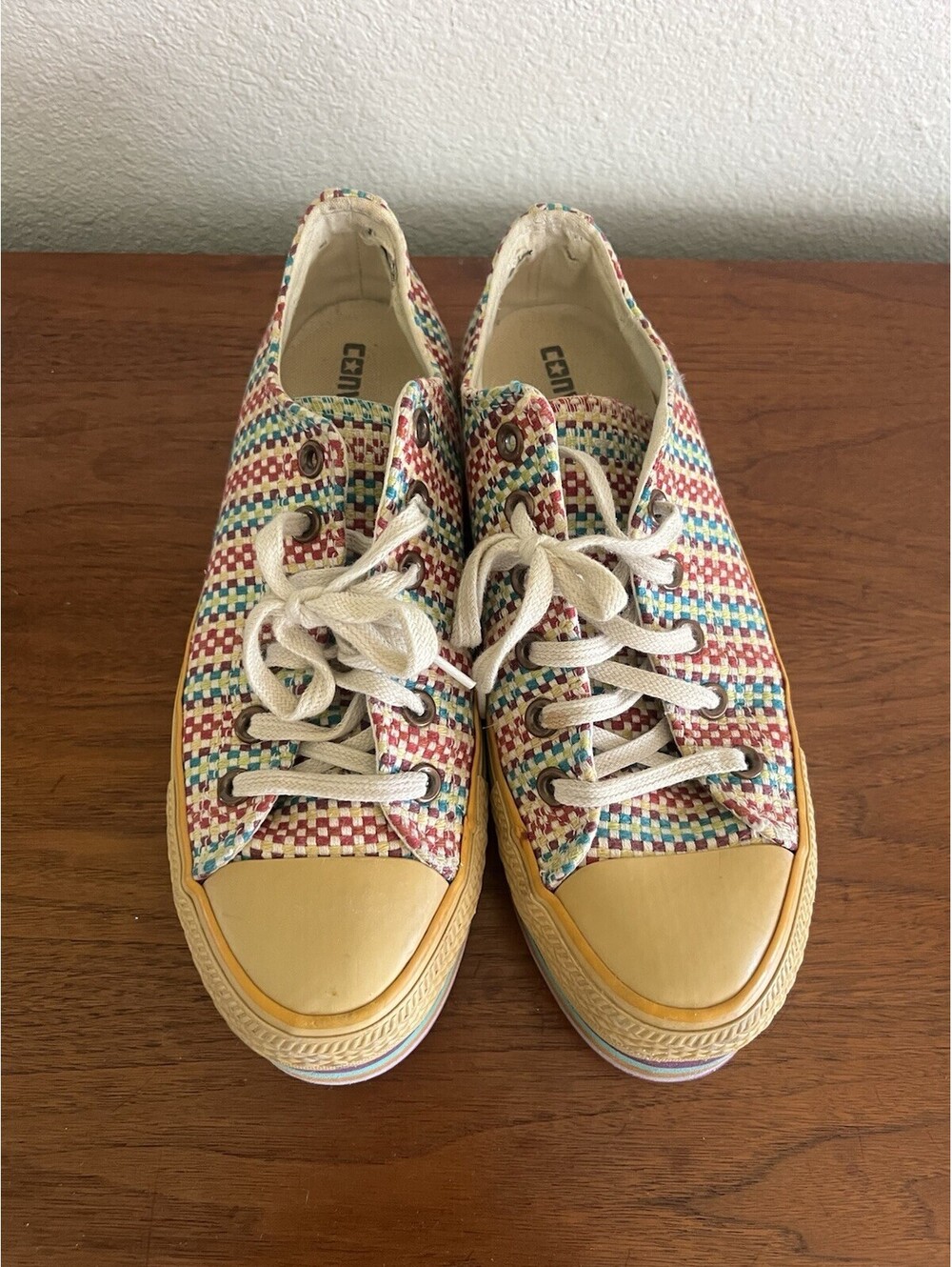 Converse Chuck Taylor All Star Lift OX Multi CoPlatform Sneakers Women Sz. 8 HTF - Picture 2 of 11